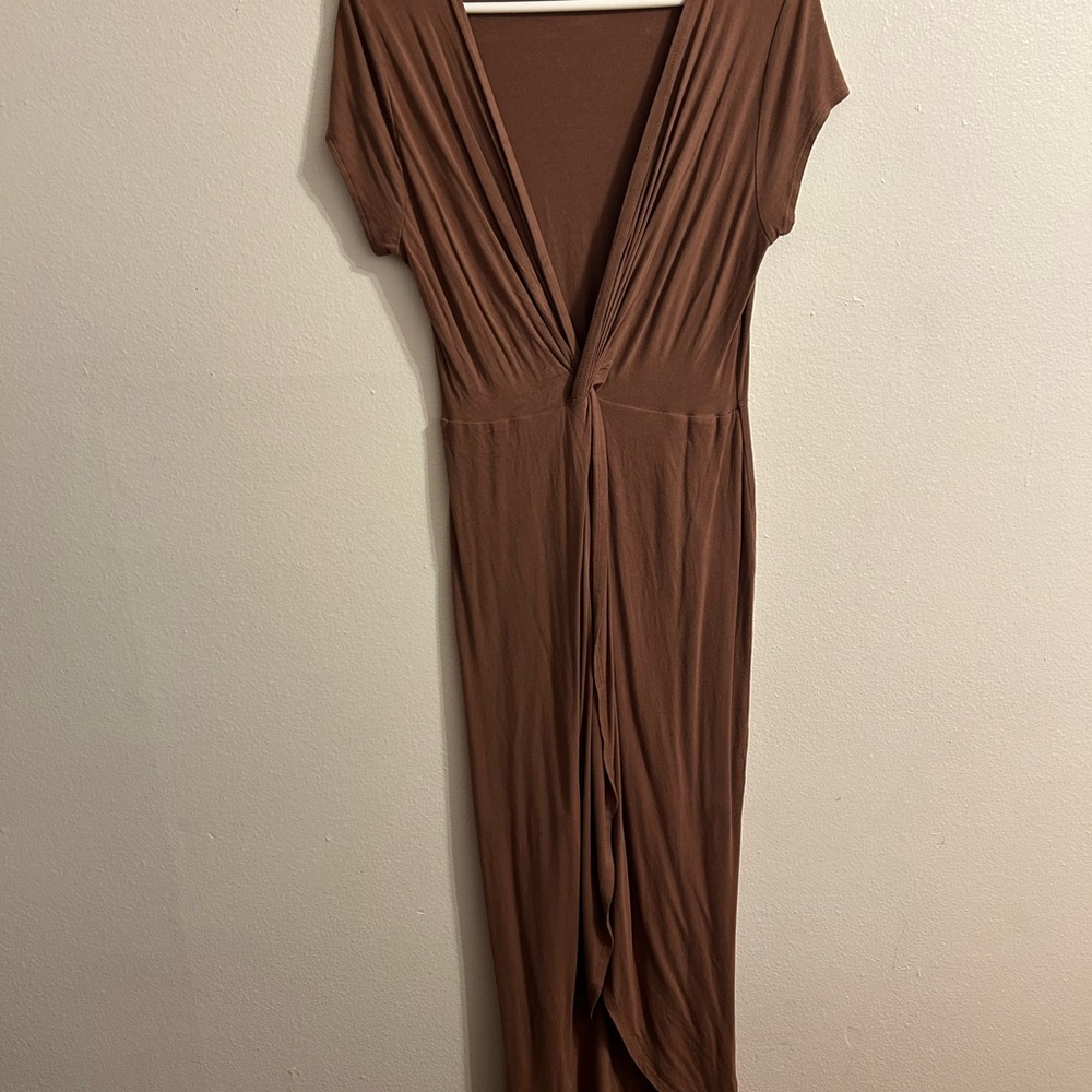 Rolla Coster Asymmetrical Brown Dress